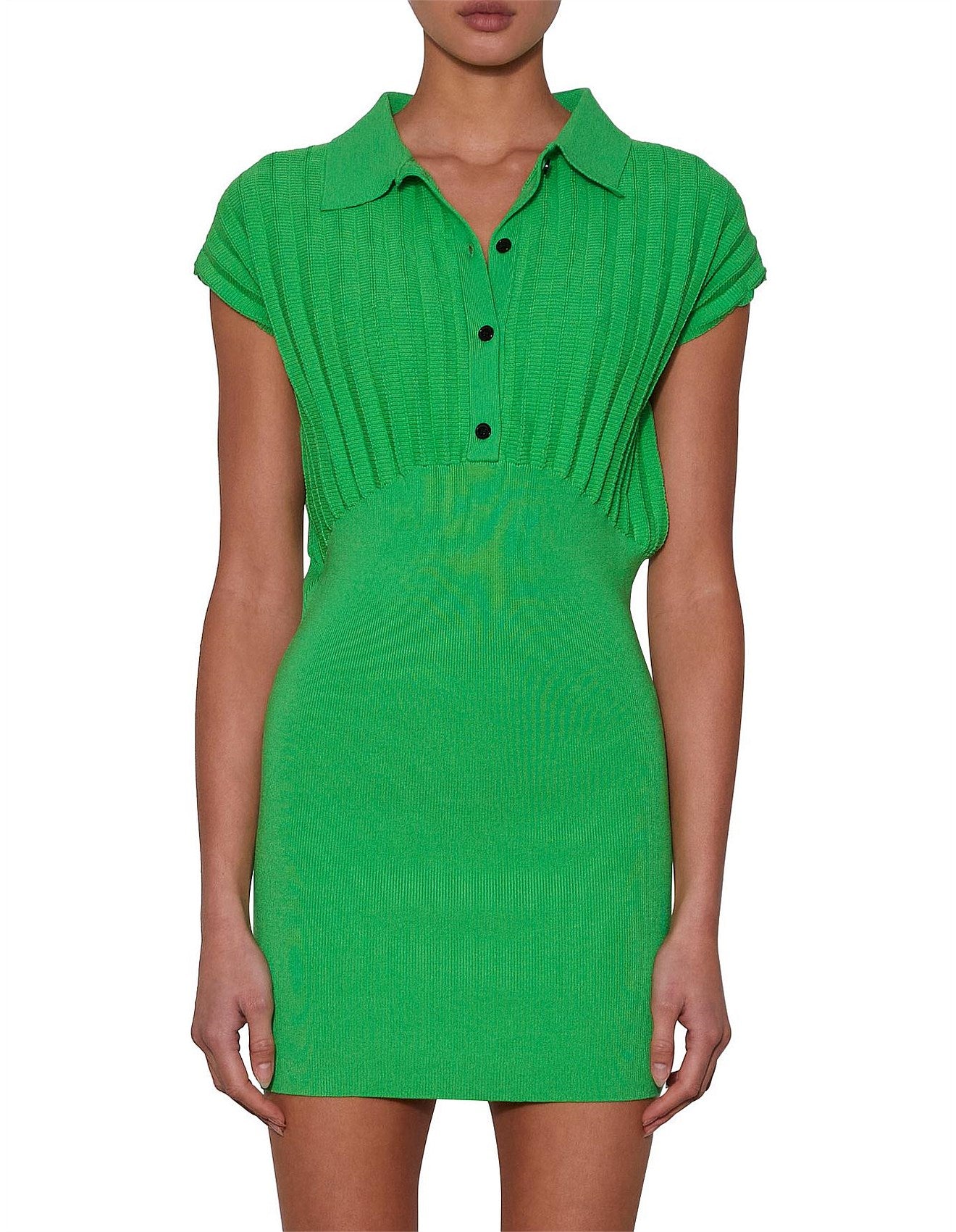 Wynn Hamlyn Accordian Polo Mini Dress
