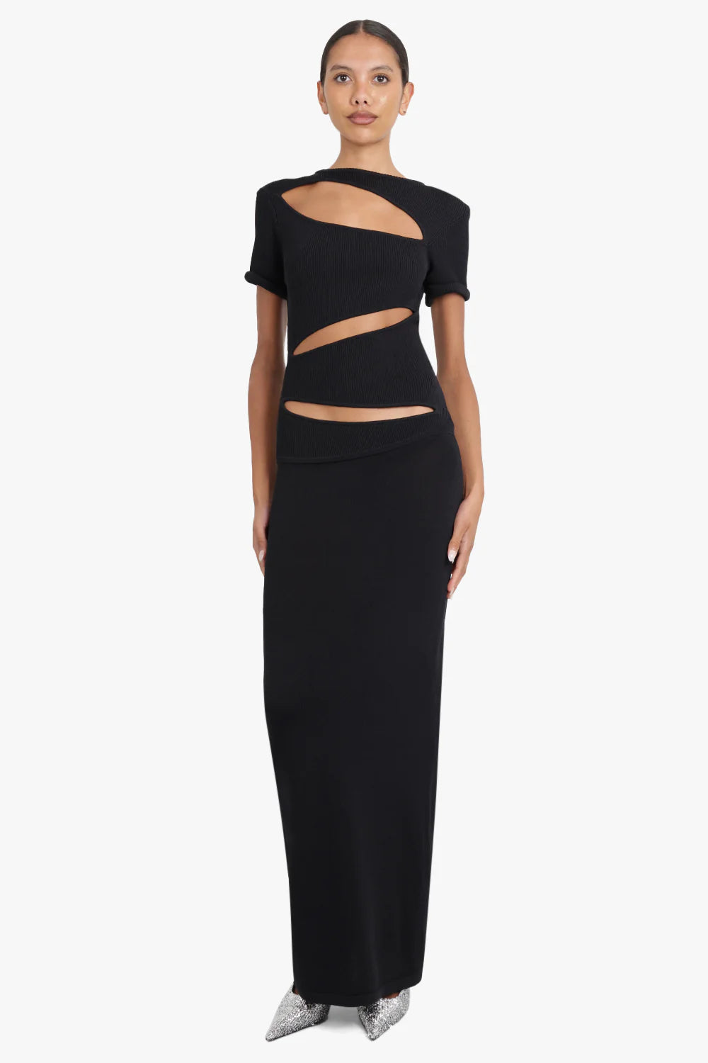 Slashed knit dress Slashed knit dress
