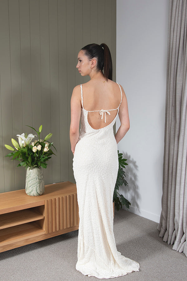 Leopard Devore Velvet Maxi