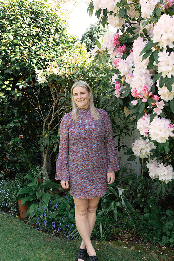 Dimity Mini Dress in Lilac