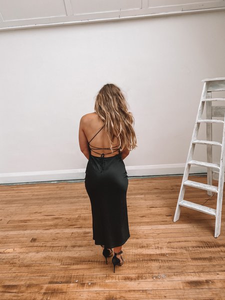 Seraphine Lace Up Midi Dress