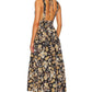 Palermo Linen Plunged Midi Dress