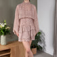 Paulette Long Sleeve Ruched Mini Dress