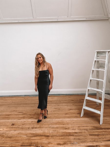 Seraphine Lace Up Midi Dress
