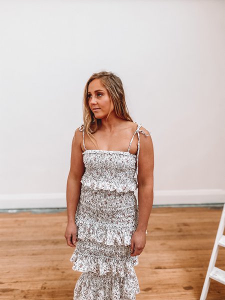 Haisley Ruched Midi Dress