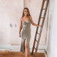 La Lune Bias Slip Dress in Sage
