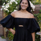Eugenie Off Shoulder Midi Dress