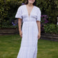 Mirella V Neck Dress in White